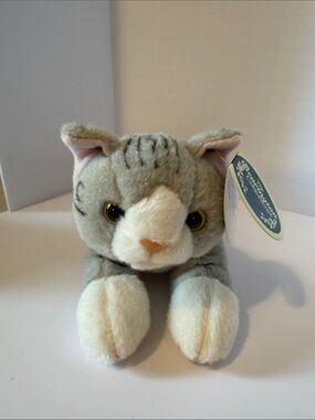 Bearington Lil’Socks Gray Striped Tabby Plush 8 Inch NWT